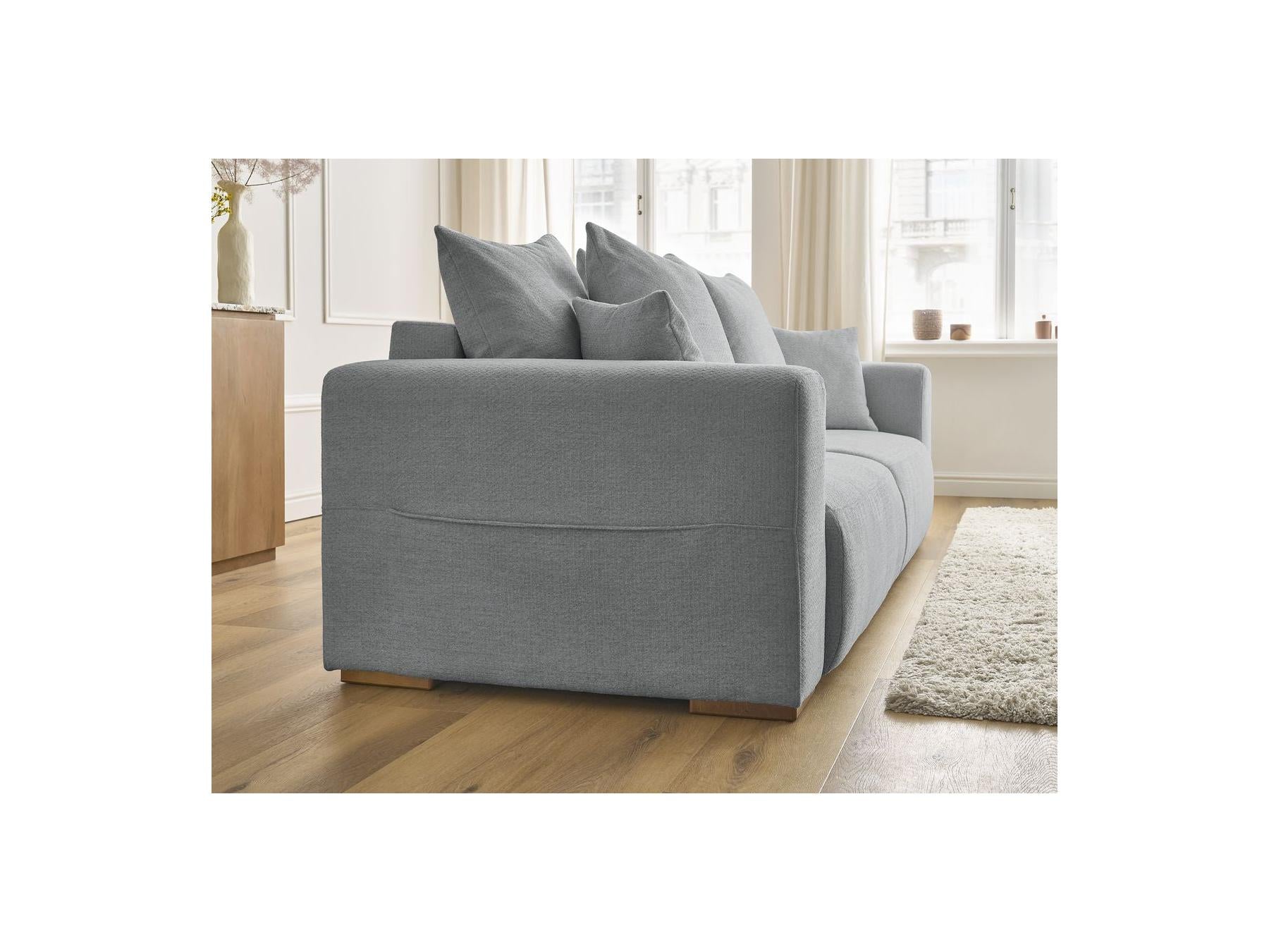Sidonie - Canapé Droit Convertible - Tissu Chiné