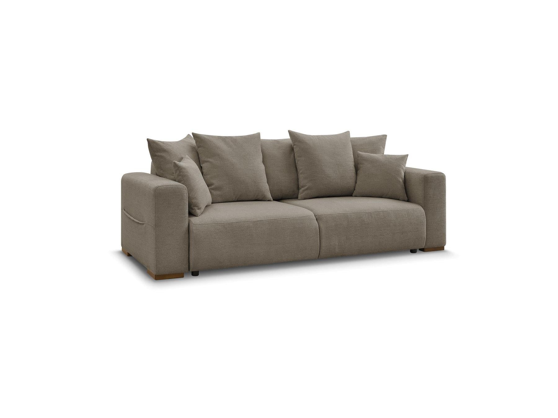 Sidonie - Canapé Droit Convertible - Tissu Chiné