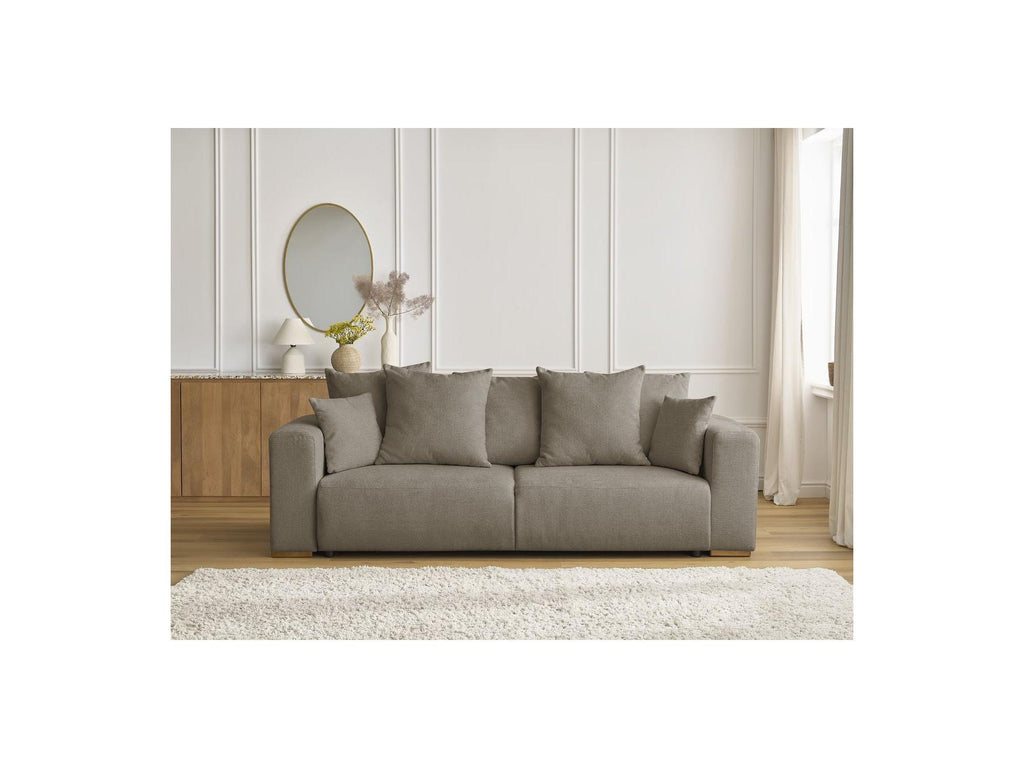Sidonie - Canapé Droit Convertible - Tissu Chiné