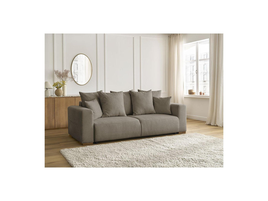 Sidonie - Canapé Droit Convertible - Tissu Chiné