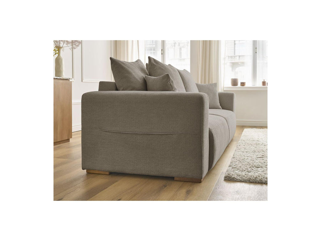 Sidonie - Canapé Droit Convertible - Tissu Chiné
