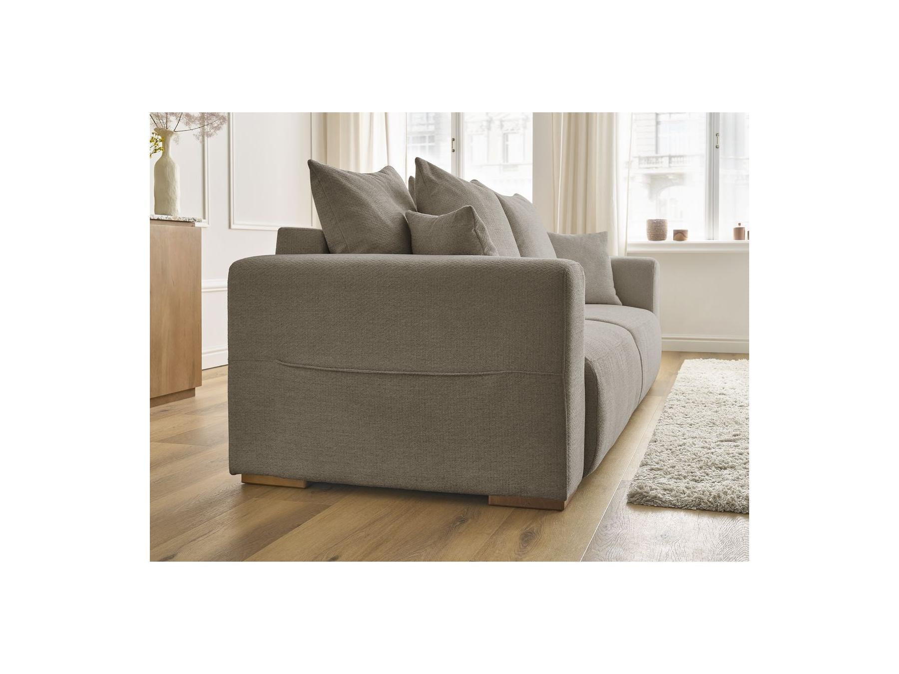 Sidonie - Canapé Droit Convertible - Tissu Chiné