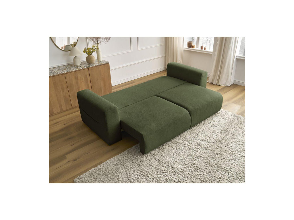 Sidonie - Canapé Droit Convertible - Tissu Chiné