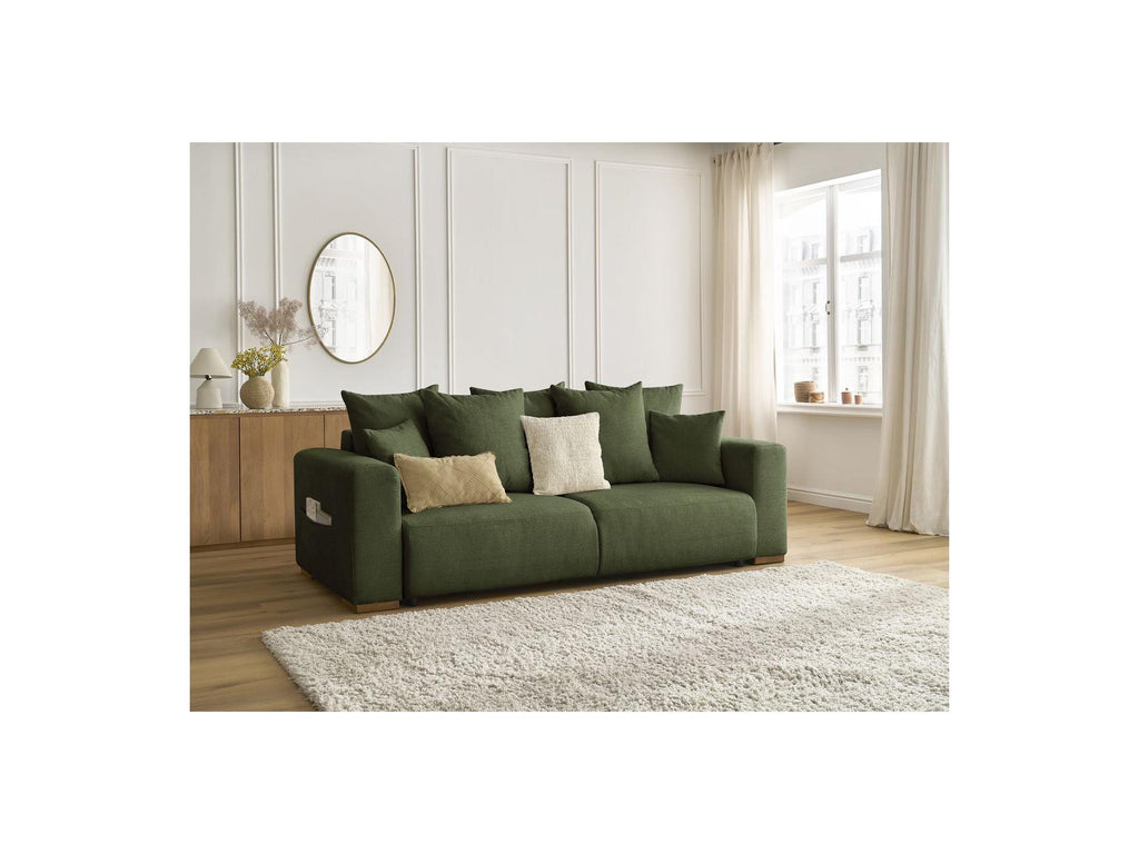 Sidonie - Canapé Droit Convertible - Tissu Chiné