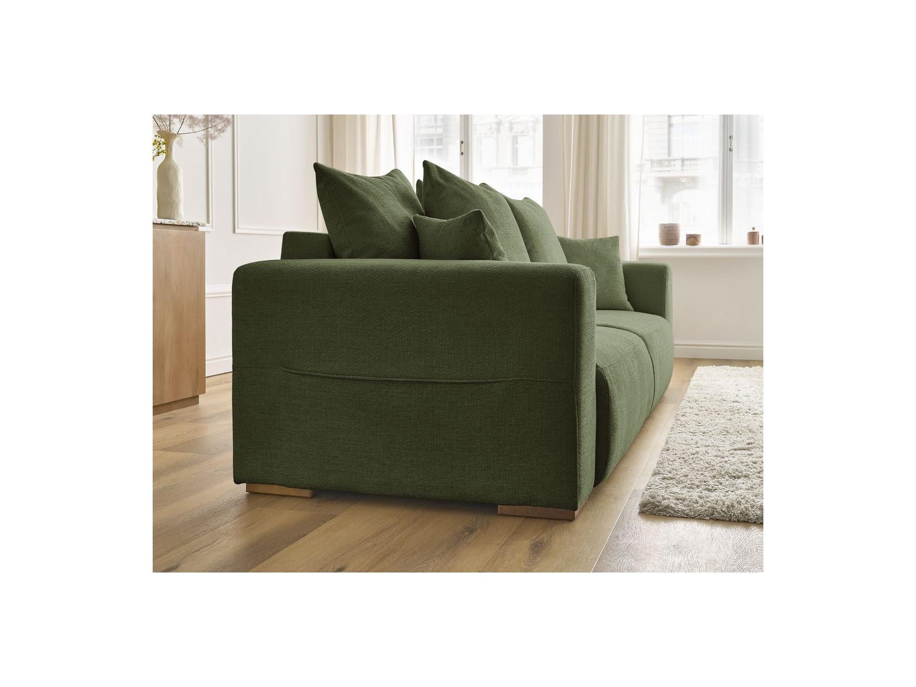 Sidonie - Canapé Droit Convertible - Tissu Chiné
