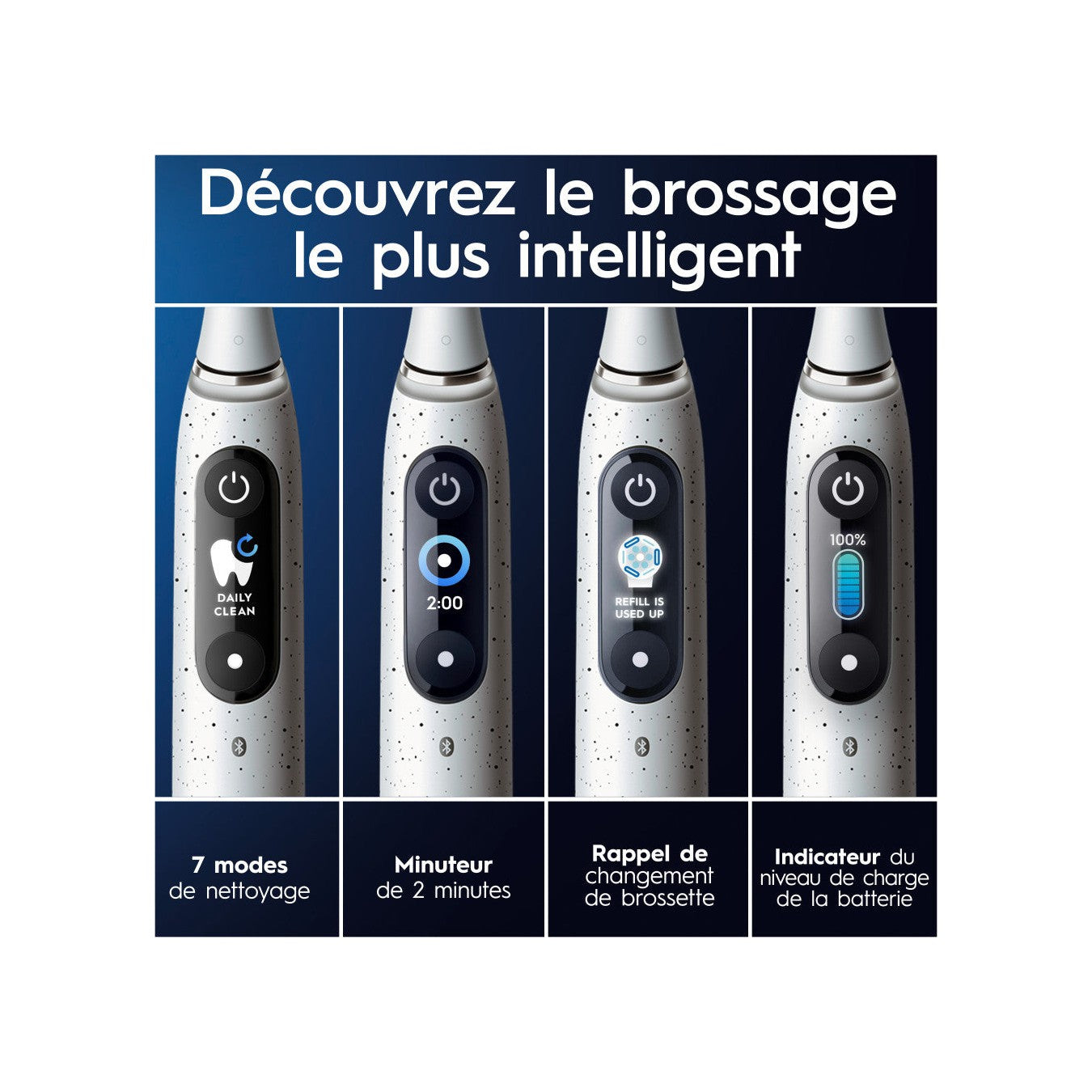 Oral-B Io10 Brosse À Dents Électrique Avec Etui De Voyage Chargeur - Blanc