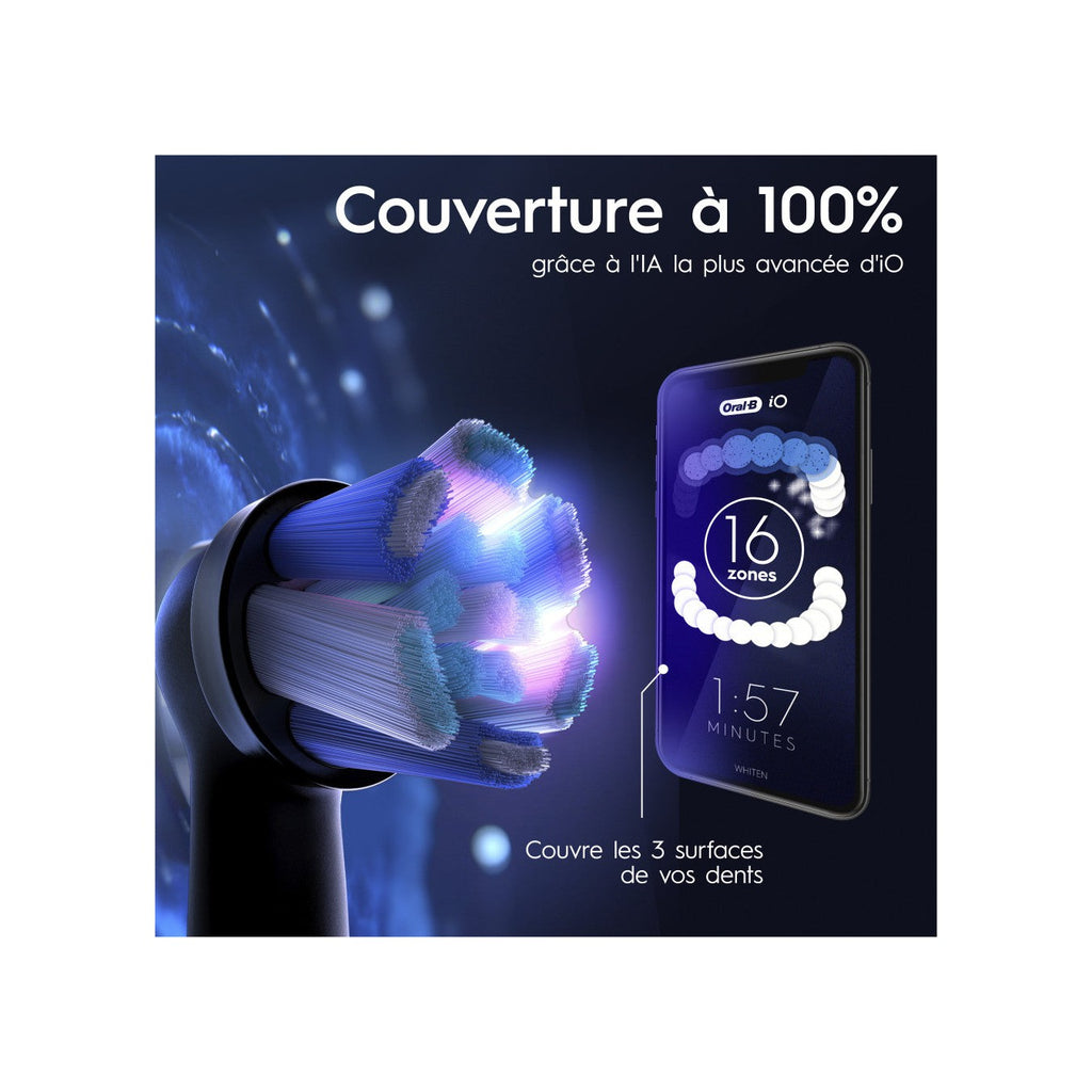 Oral-B Io10 Brosse À Dents Électrique Avec Etui De Voyage Chargeur - Blanc