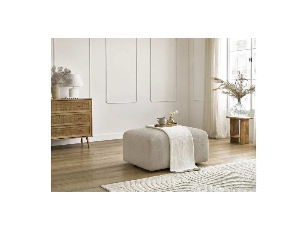 Pouffe - Tina - Bouclé Fabric