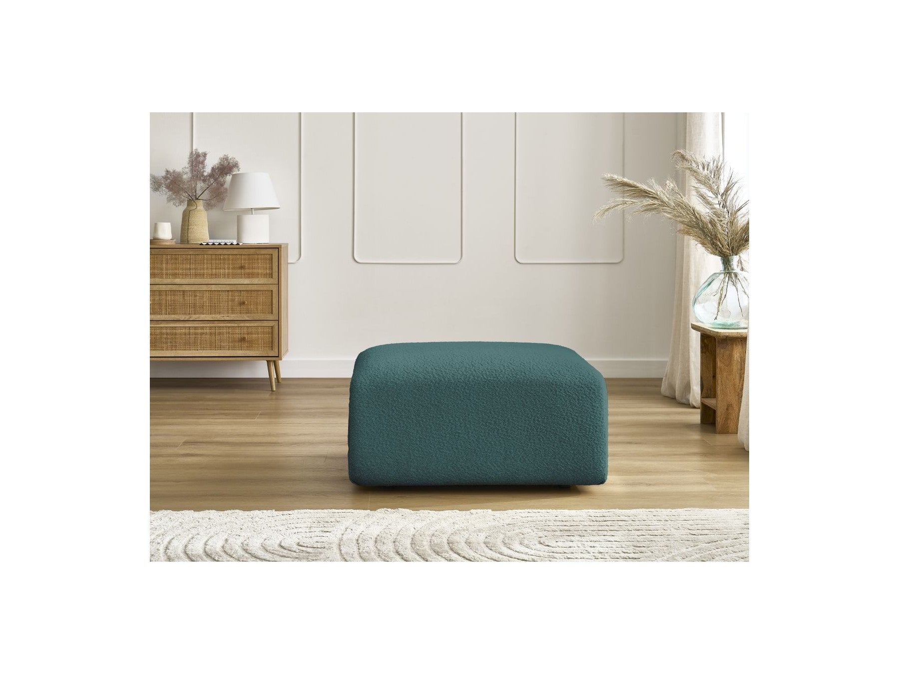 Pouffe - Tina - Bouclé Fabric