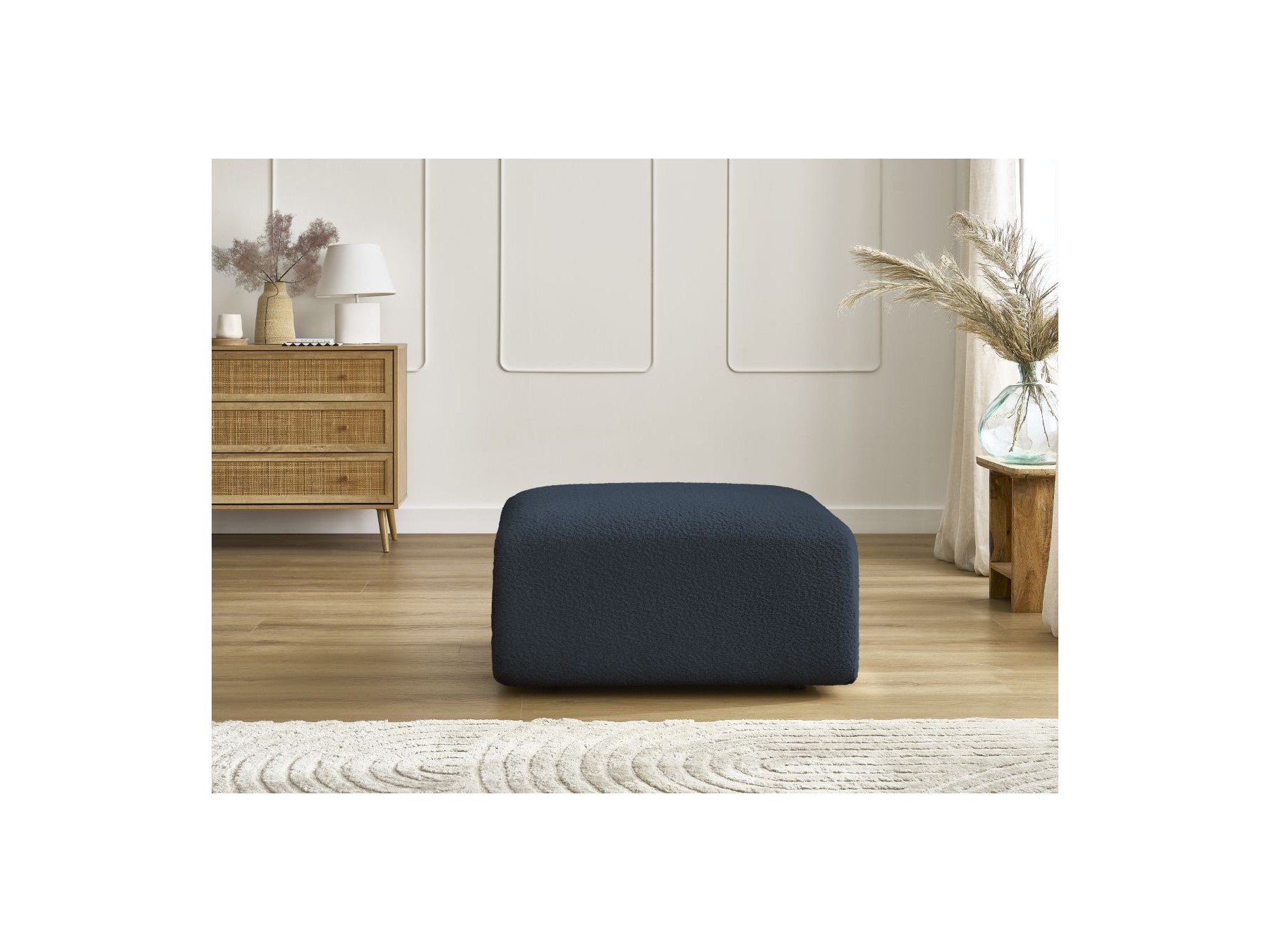 Pouffe - Tina - Bouclé Fabric