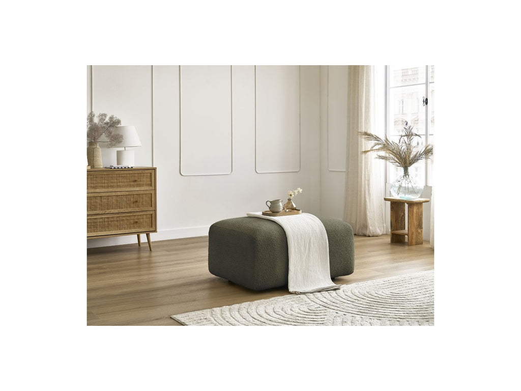 Pouffe - Tina - Bouclé Fabric