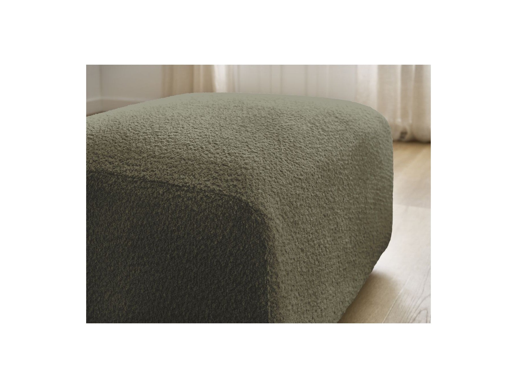 Pouffe - Tina - Bouclé Fabric