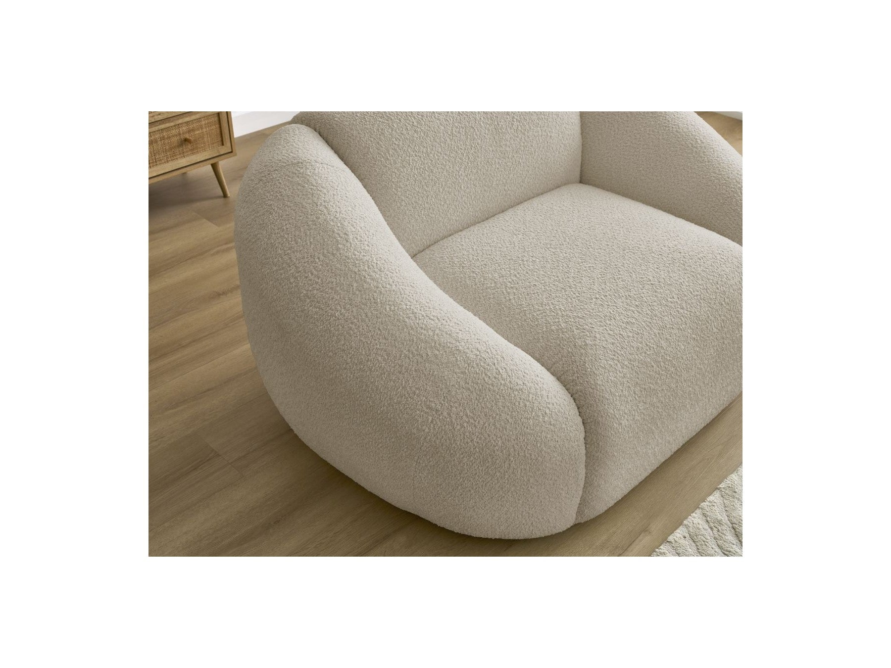 Tina - Armchair - Bouclé Fabric