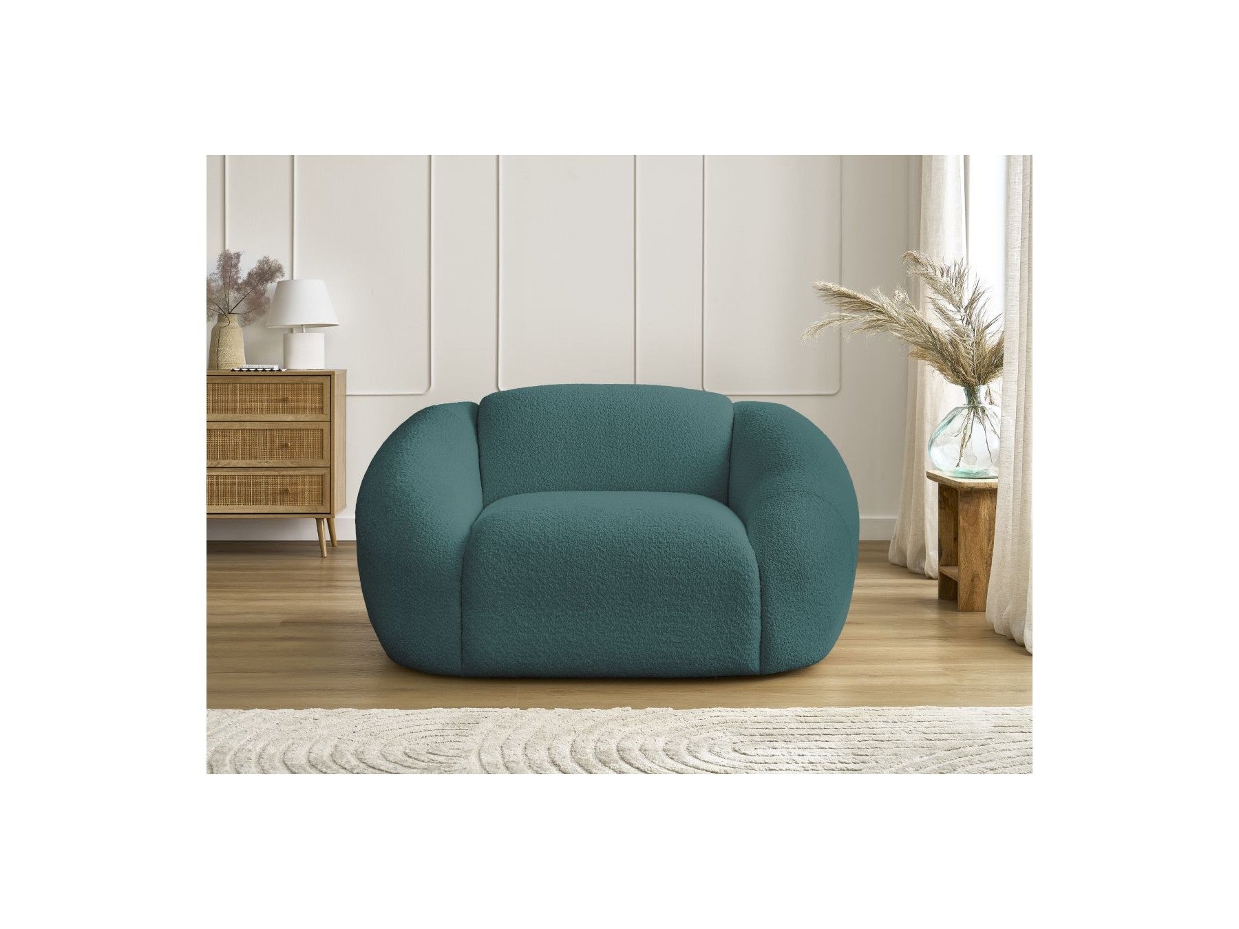 Tina - Armchair - Bouclé Fabric