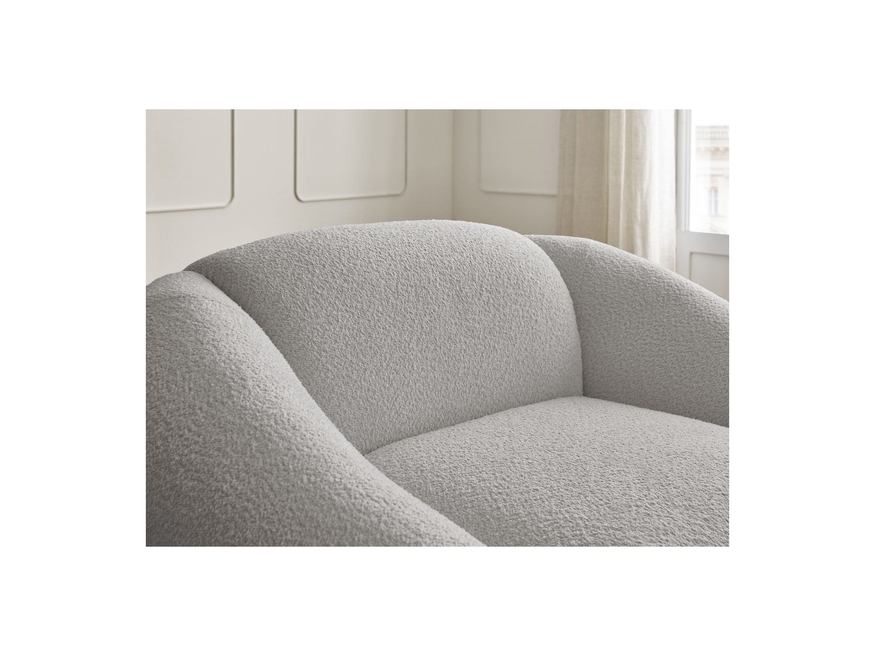 Tina - Armchair - Bouclé Fabric