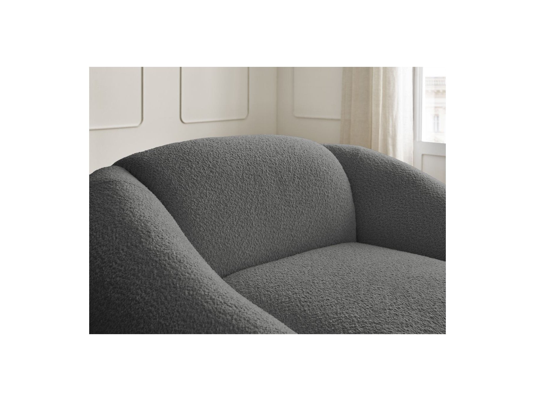 Tina - Armchair - Bouclé Fabric