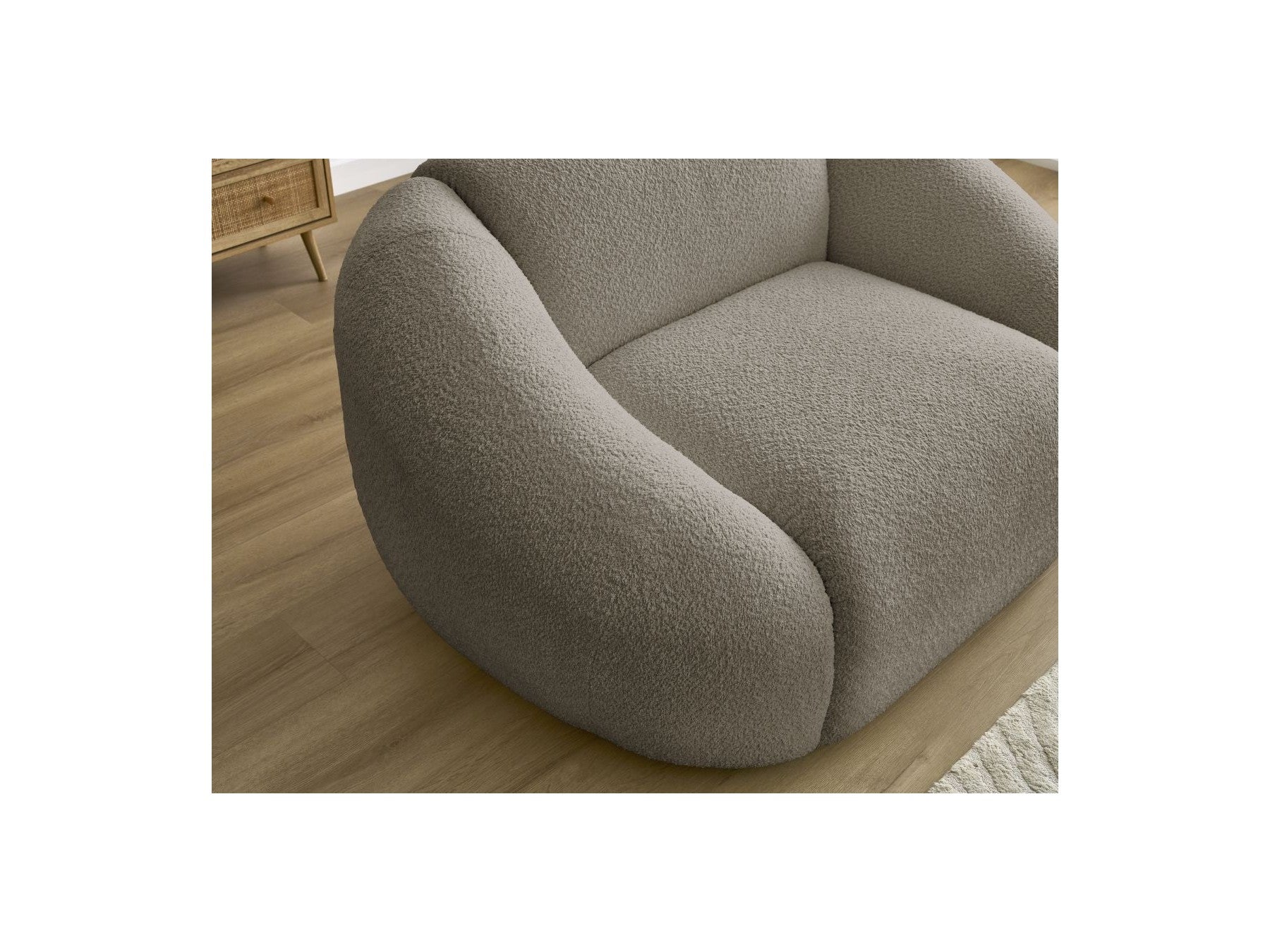 Tina - Armchair - Bouclé Fabric