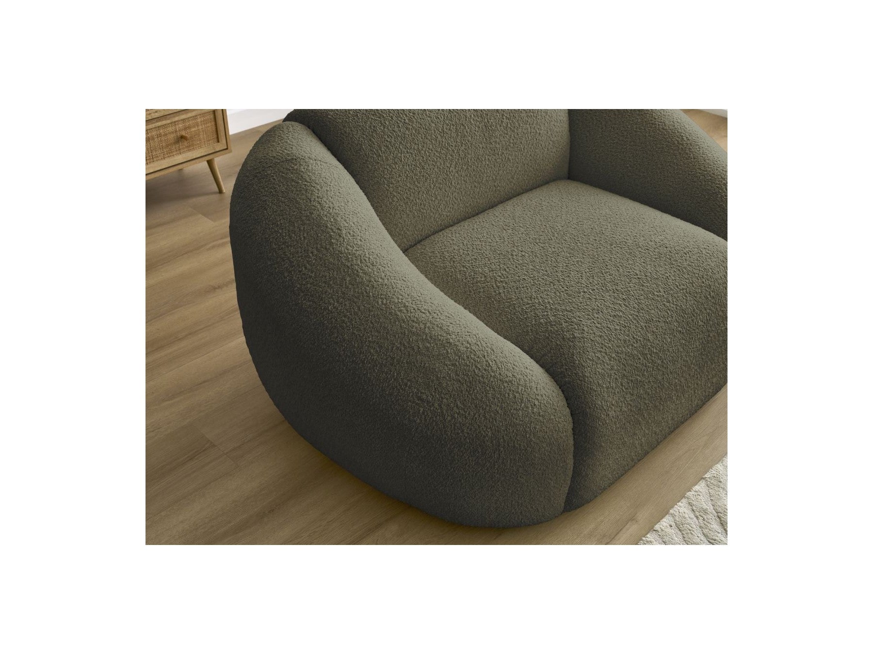 Tina - Armchair - Bouclé Fabric