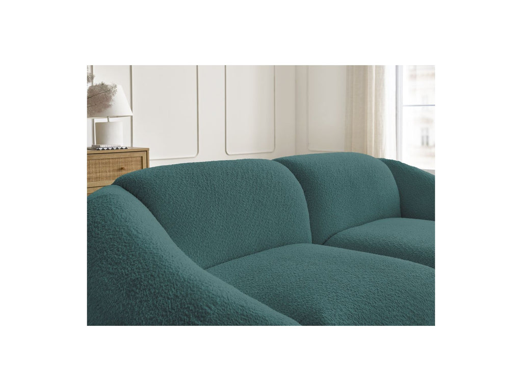 Fixed Straight 2-Seater Sofa - Tina - Bouclé Fabric