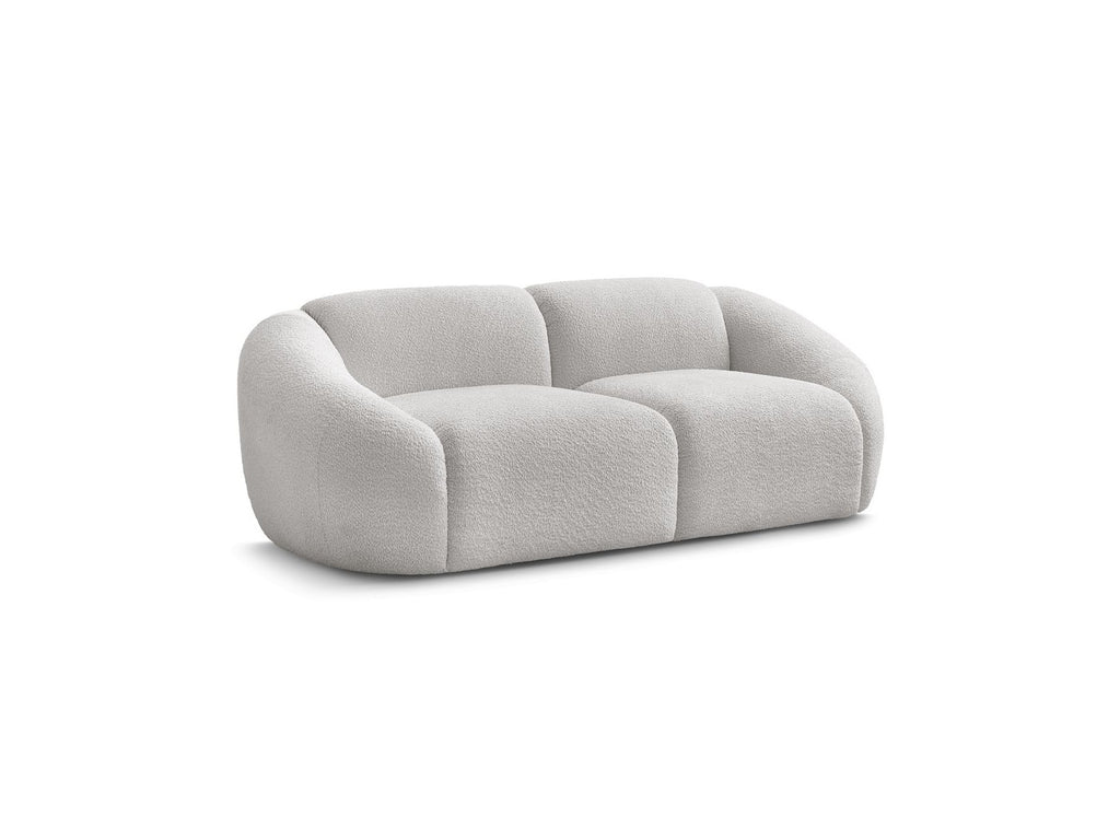 Fixed Straight 2-Seater Sofa - Tina - Bouclé Fabric
