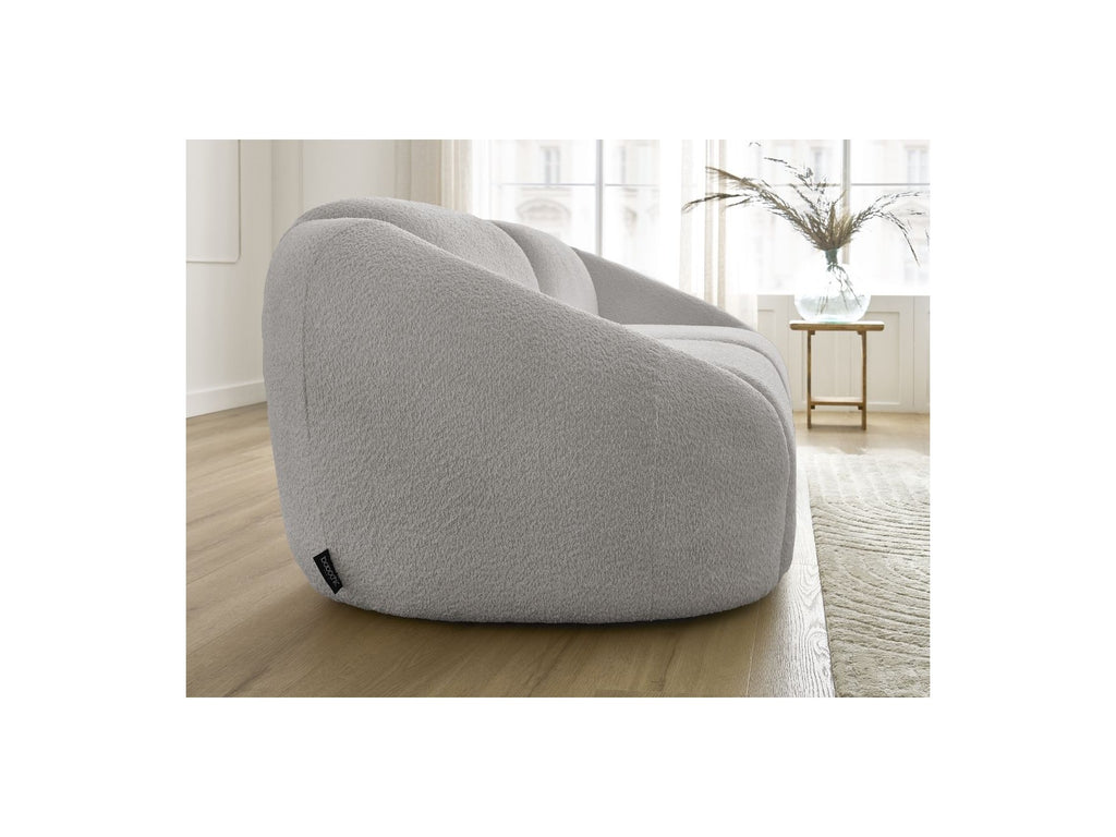 Fixed Straight 2-Seater Sofa - Tina - Bouclé Fabric
