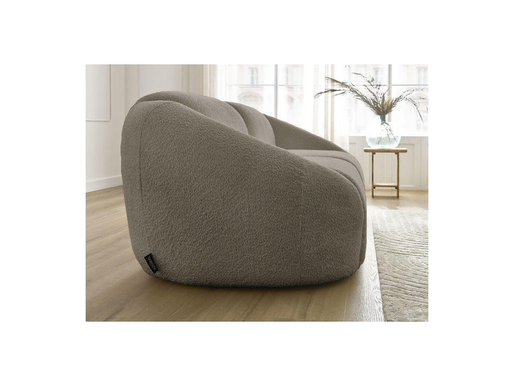 Fixed Straight 2-Seater Sofa - Tina - Bouclé Fabric