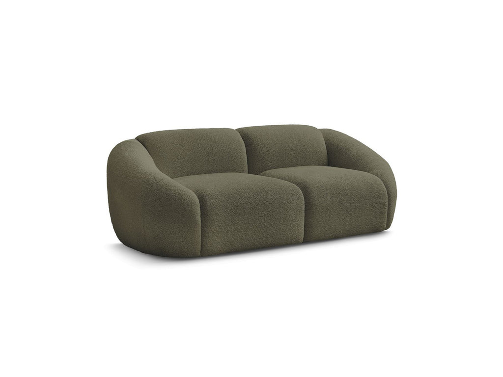 Fixed Straight 2-Seater Sofa - Tina - Bouclé Fabric