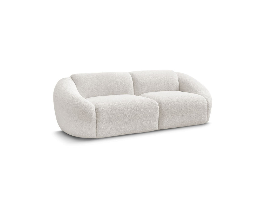Sofá recto fijo de 3 plazas - Tina - Tejido bouclé