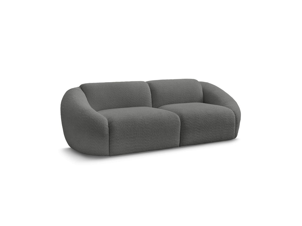 Sofá recto fijo de 3 plazas - Tina - Tejido bouclé