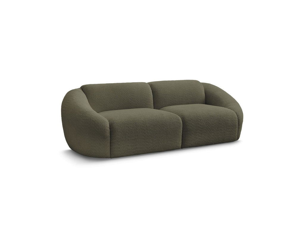 Sofá recto fijo de 3 plazas - Tina - Tejido bouclé