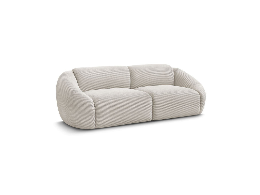 Fixed Straight 3-Seater Sofa - Tina - Corduroy