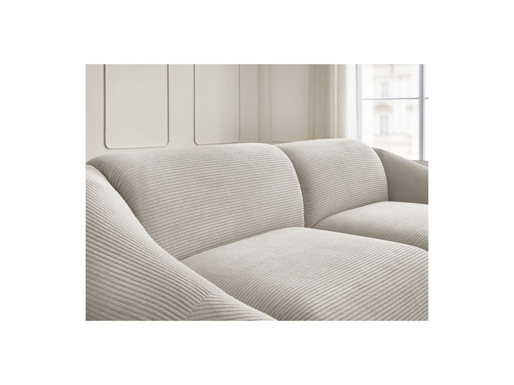 Fixed Straight 3-Seater Sofa - Tina - Corduroy