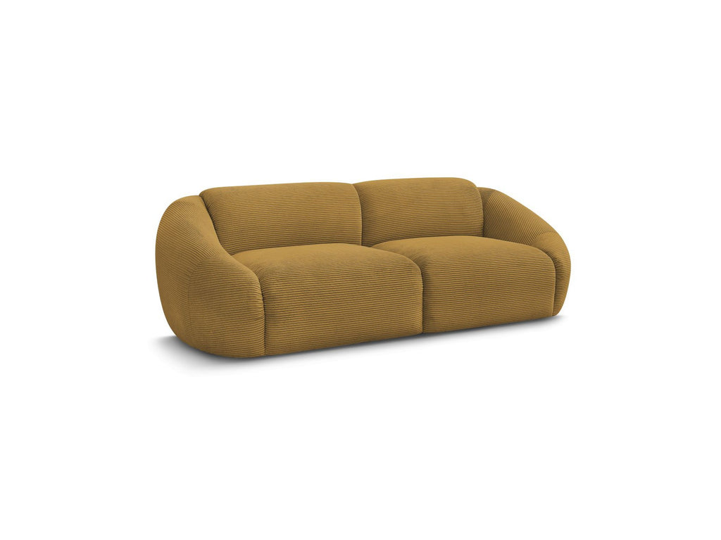 Fixed Straight 3-Seater Sofa - Tina - Corduroy