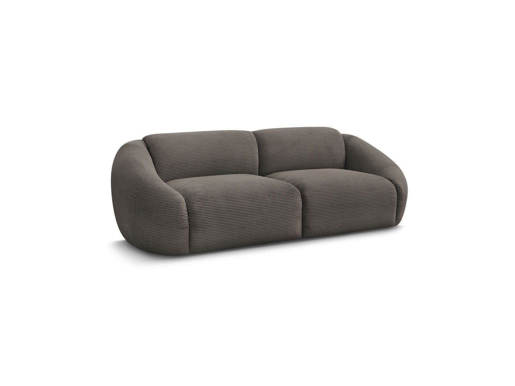 Fixed Straight 3-Seater Sofa - Tina - Corduroy