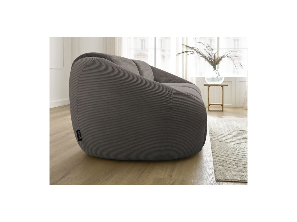 Fixed Straight 3-Seater Sofa - Tina - Corduroy
