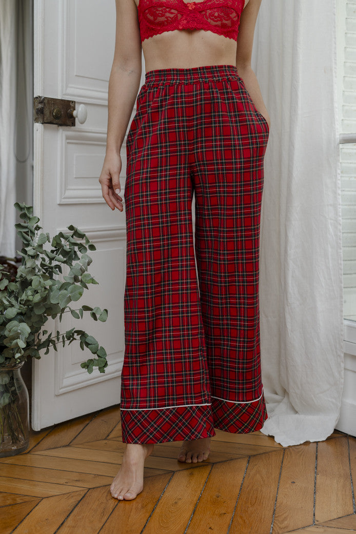 Pijama Miranda Tartan Rojo