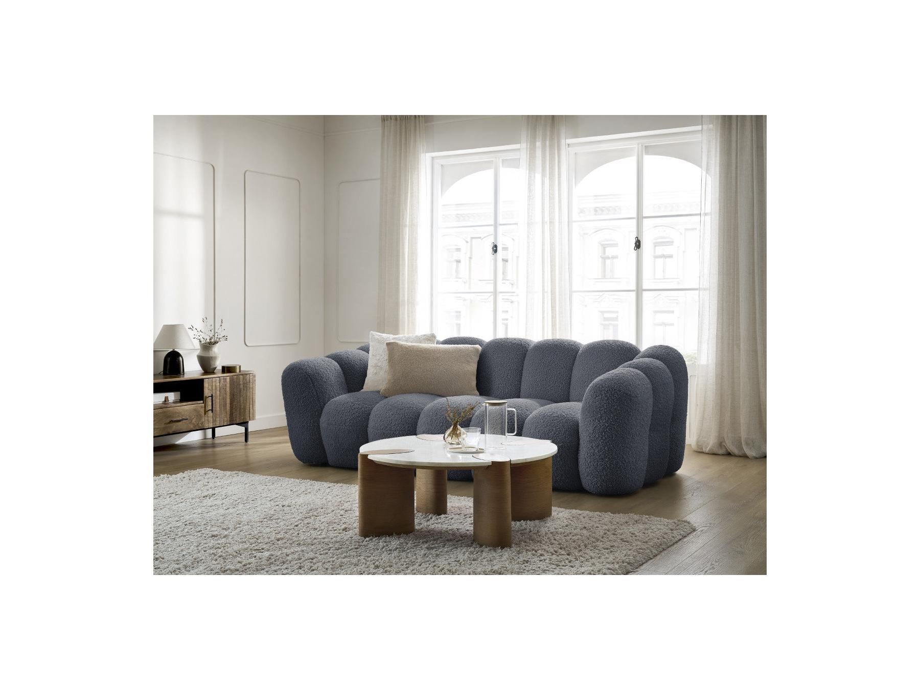 Hippolyte - Canapé Droit Fixe 3 Places
