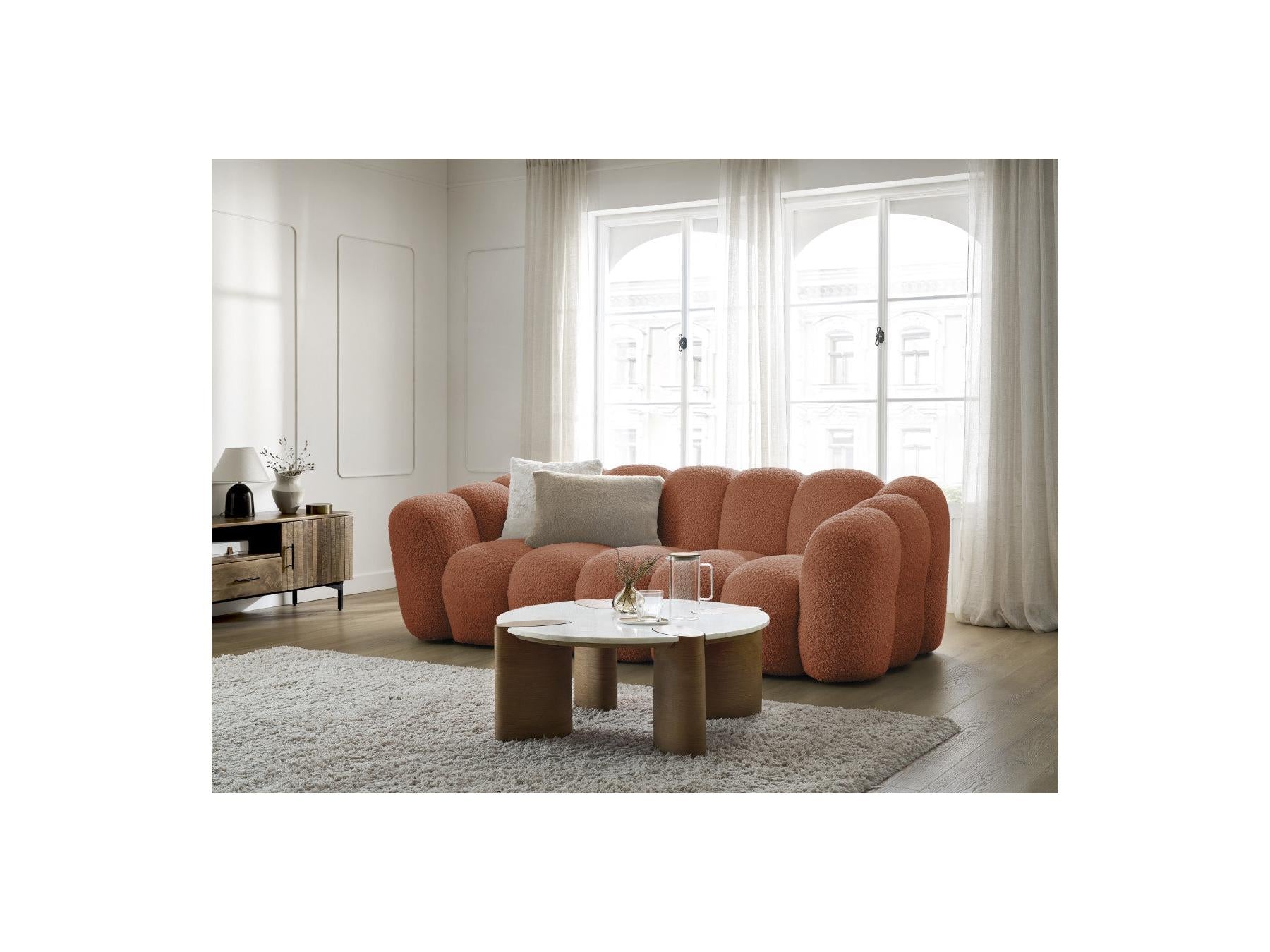 Hippolyte - Canapé Droit Fixe 3 Places