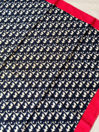 Christian Dior Scarf – Blue And Pink Monogram Model