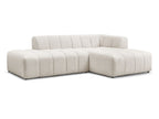 Sofá esquinero fijo modular - Annecy - Tejido bouclé - Esquina derecha