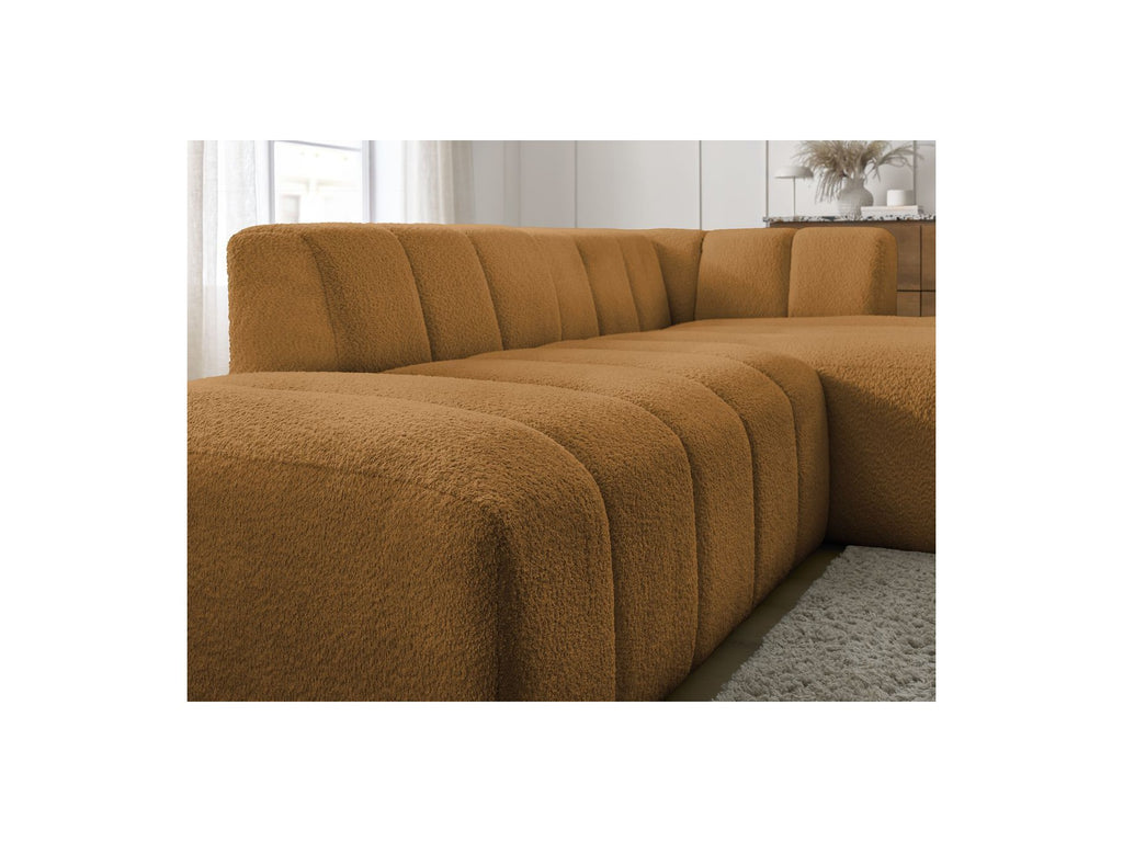 Sofá esquinero fijo modular - Annecy - Tejido bouclé - Esquina derecha