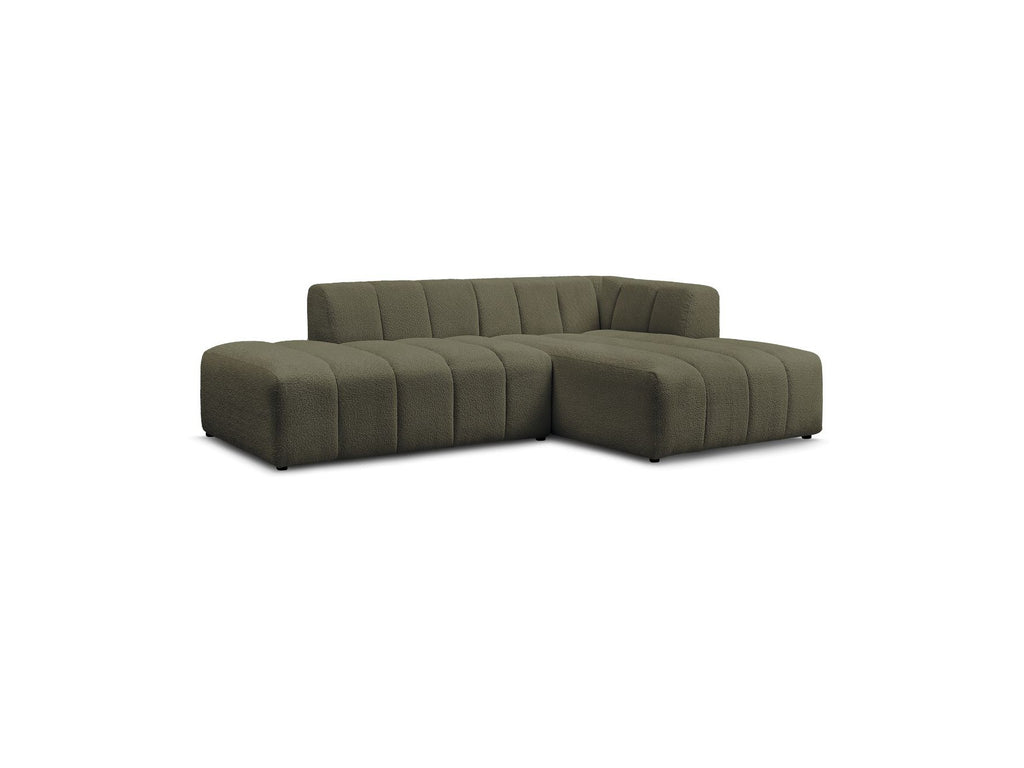 Sofá esquinero fijo modular - Annecy - Tejido bouclé - Esquina derecha