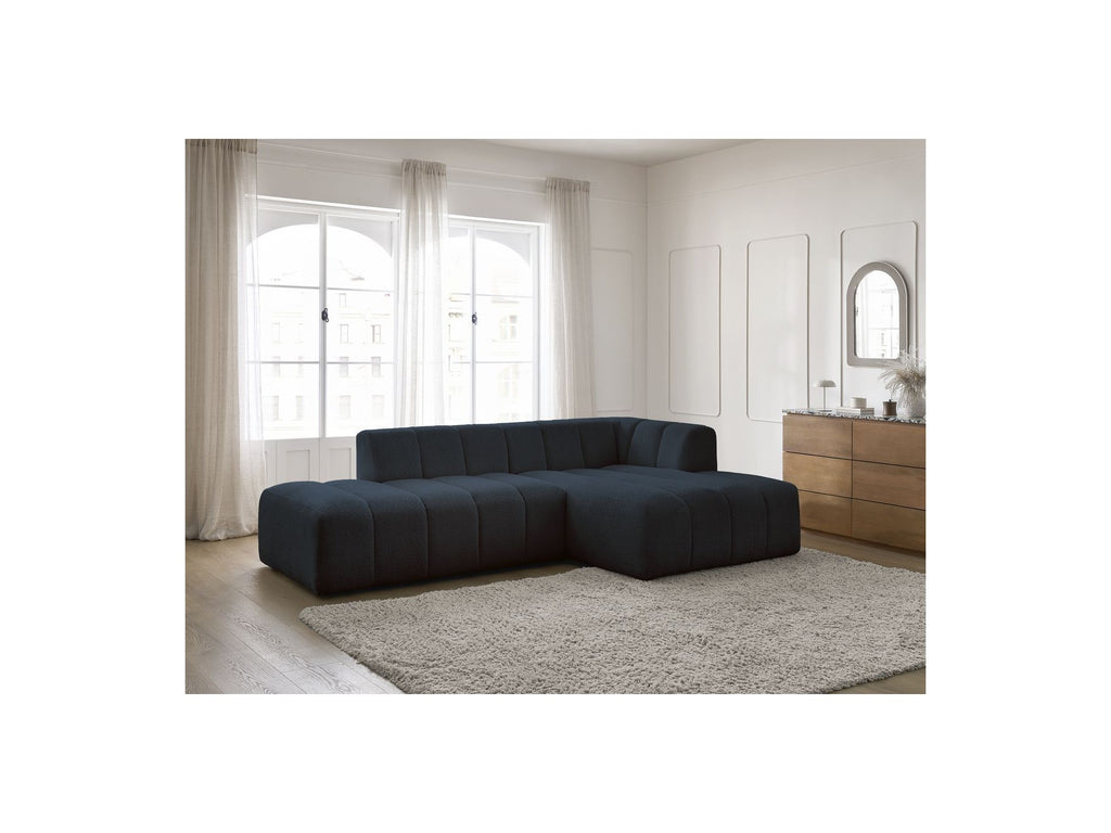 Sofá esquinero fijo modular - Annecy - Tejido bouclé - Esquina derecha