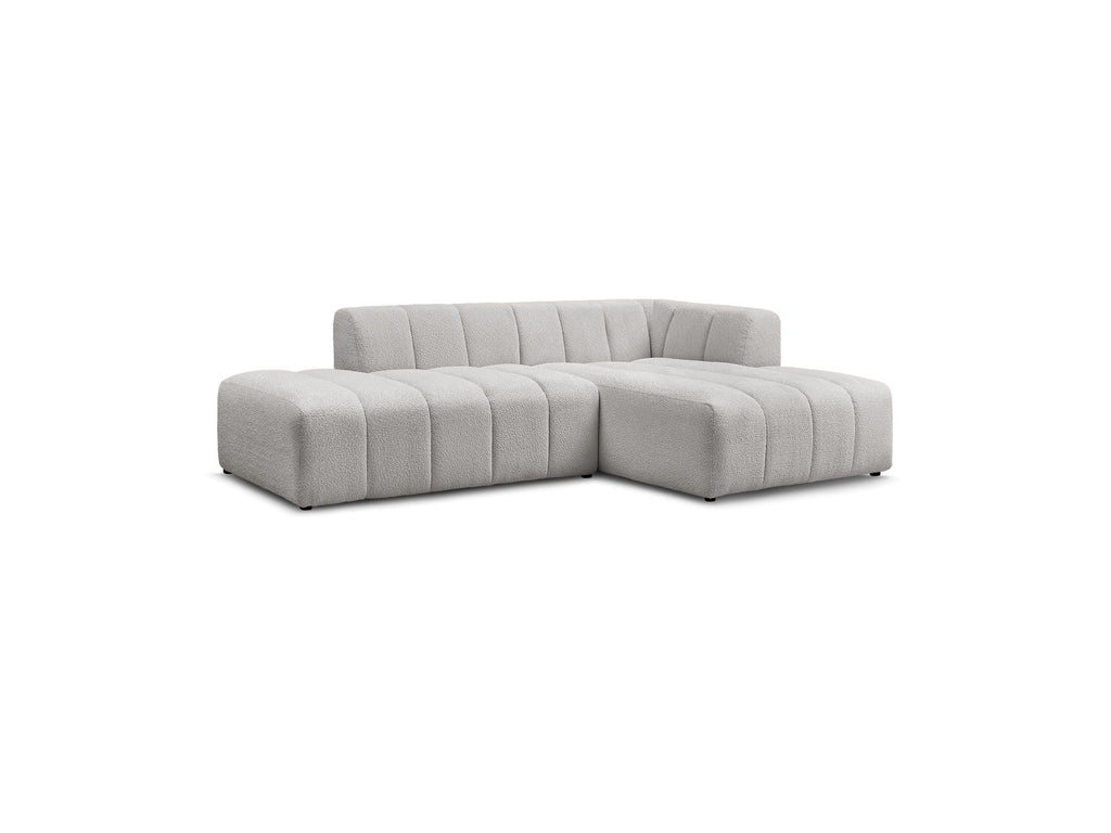 Sofá esquinero fijo modular - Annecy - Tejido bouclé - Esquina derecha