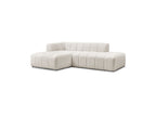 Sofá esquinero fijo modular - Annecy - Tejido bouclé - Esquina izquierda