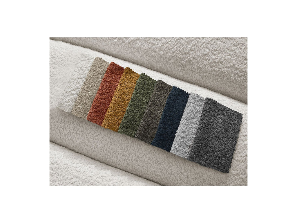 Sofá esquinero fijo modular - Annecy - Tejido bouclé - Esquina izquierda