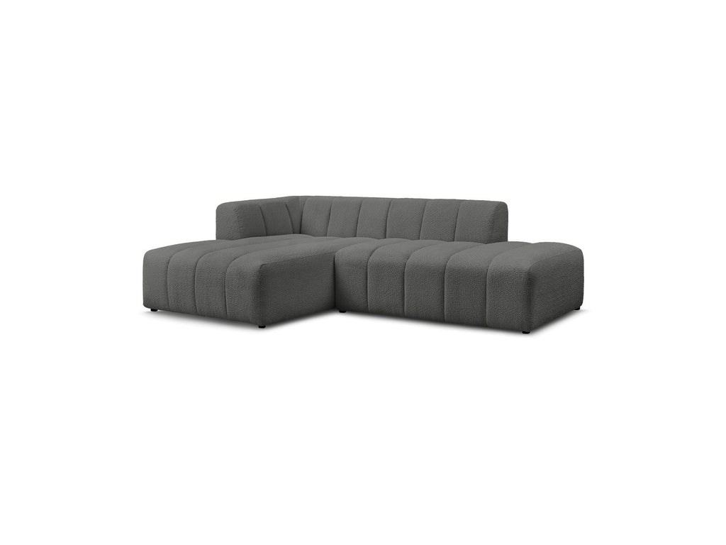 Sofá esquinero fijo modular - Annecy - Tejido bouclé - Esquina izquierda