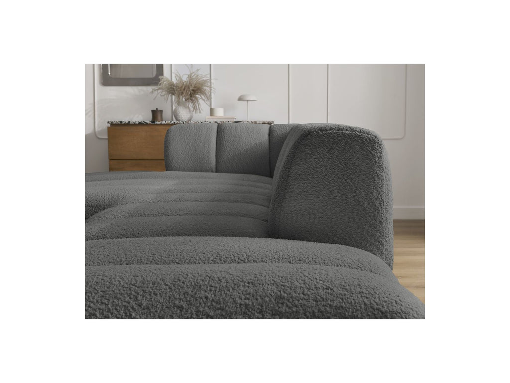 Sofá esquinero fijo modular - Annecy - Tejido bouclé - Esquina izquierda