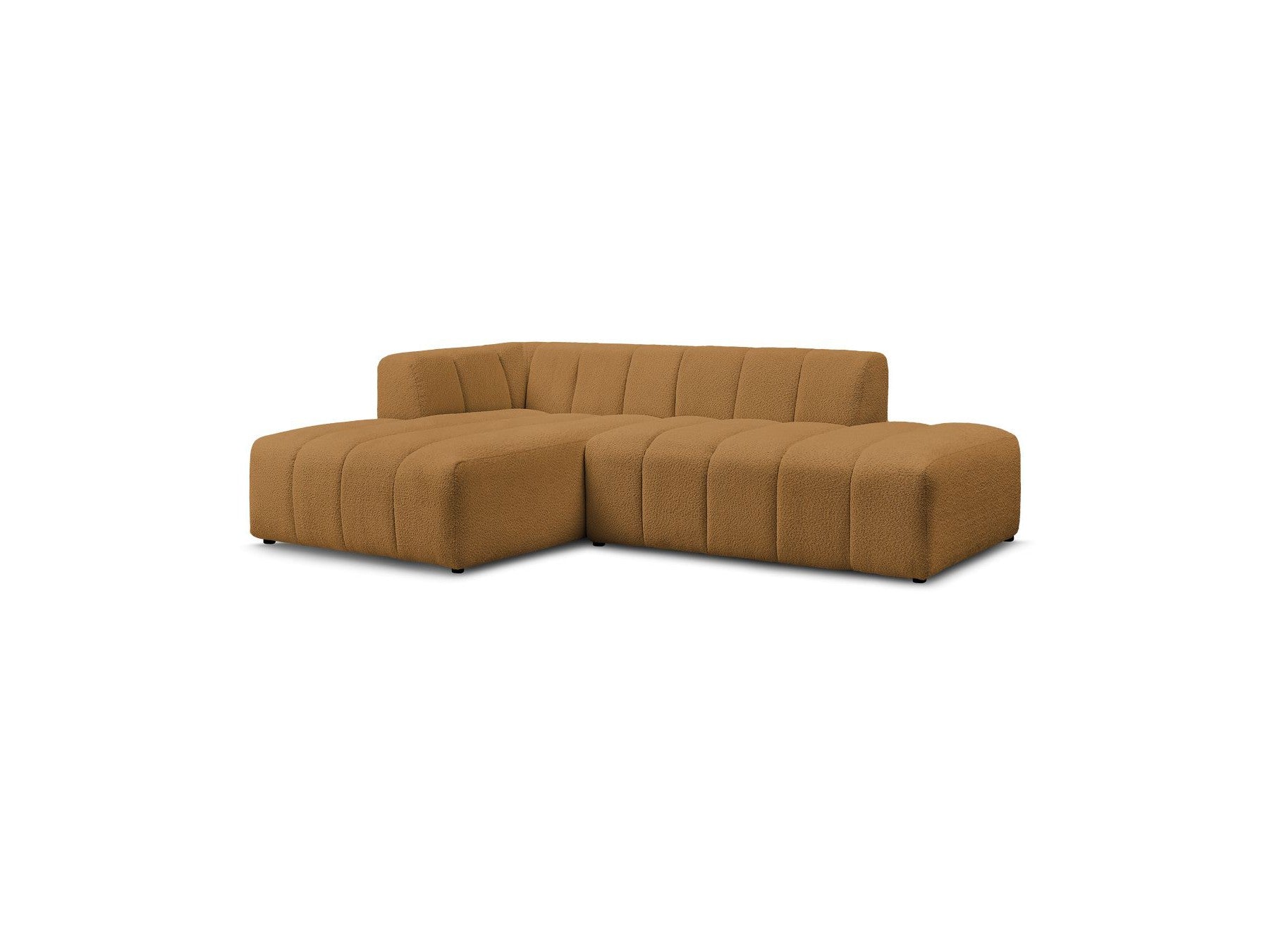 Sofá esquinero fijo modular - Annecy - Tejido bouclé - Esquina izquierda