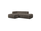 Sofá esquinero fijo modular - Annecy - Tejido bouclé - Esquina izquierda